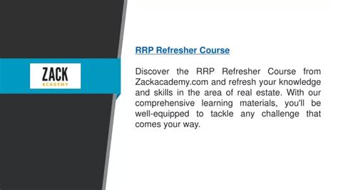 rrp refresher course